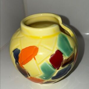 Japanese Abstract Ceramic Vase - Marked Japan